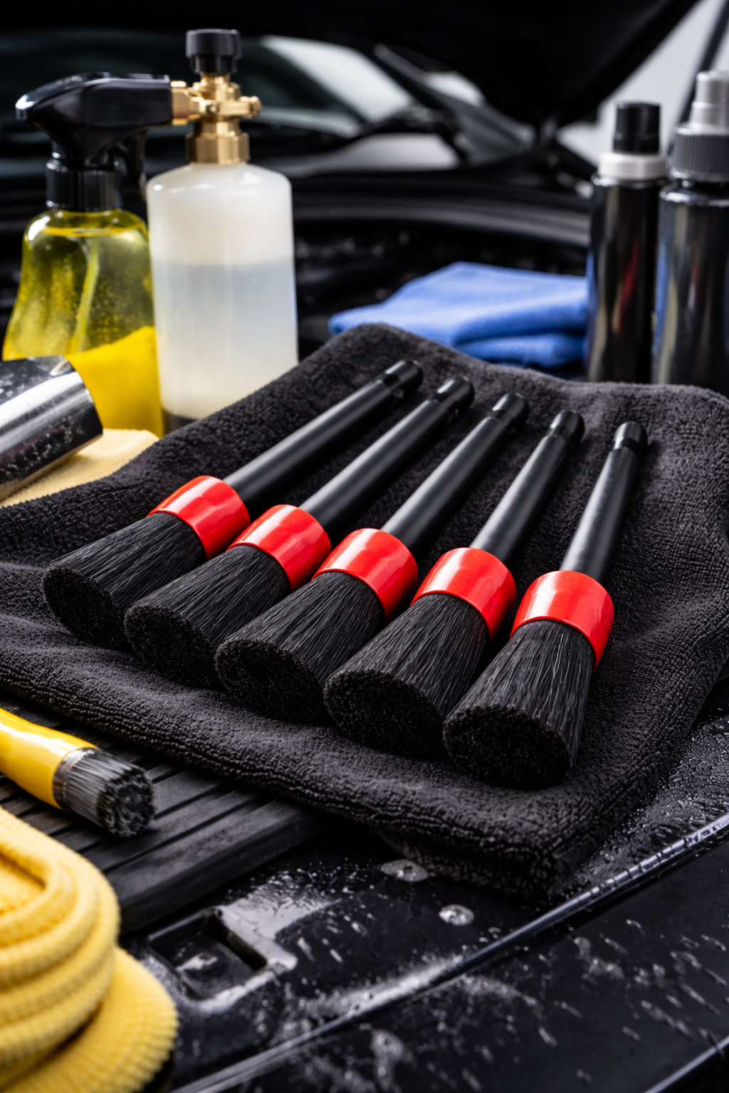 Torque Detailer – Interior & Exterior Detailing Brush Set (5 Pack)